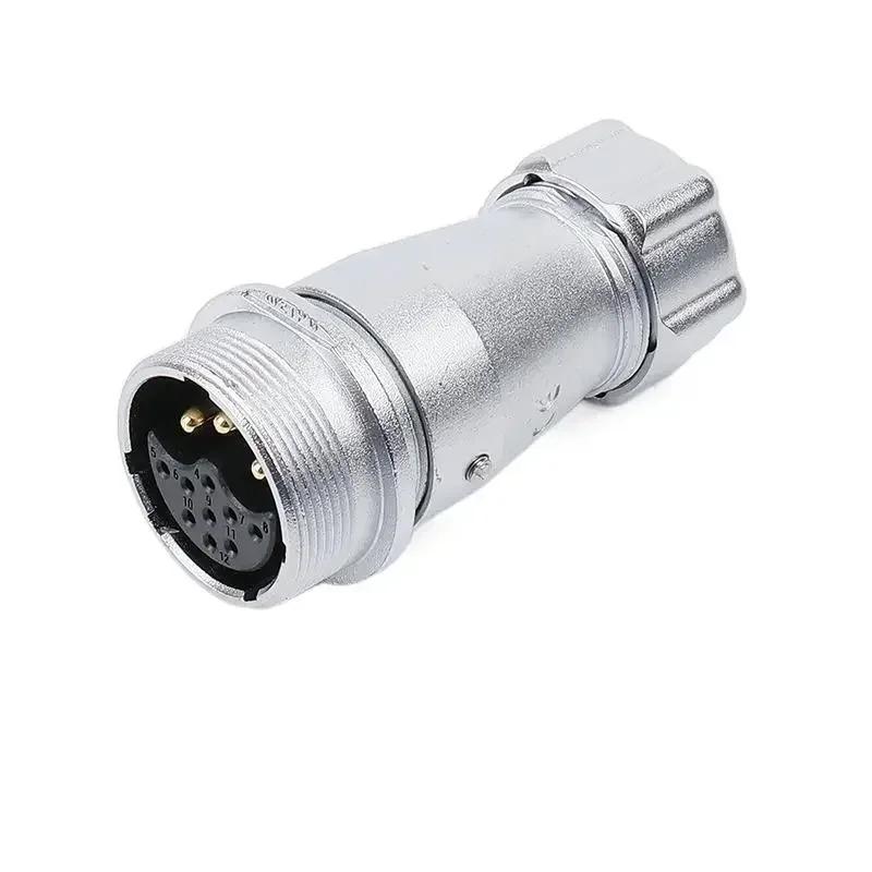 WEIPU WS24 TP+ZP 2Pin 3Pin 4Pin 10Pin 12Pin 19Pin Circular Waterproof Aviation Connector Plug Socket Multiple Core Power Adapter