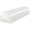 Garden Greenhouse Clear Polythene Plastic Greenhouse Tunnel Cover Rainproof Anti Freezing Cold Proof Winter Protection Cover