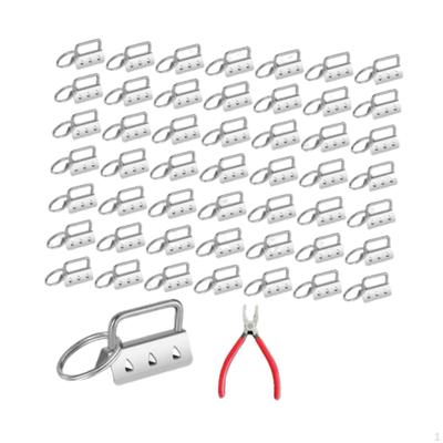 50 Stück Schlüssel-Hardware-Set Schlüsselanhänger Schmuckherstellung Zubehör für Armband Lanyard &