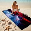 1Pc Halloween Horror Icons Beach Towel Microfiber Beach Towel Thin Absorbent For Beach Swimming Yoga Bath Sports 0917171