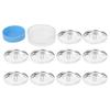 Round Base Cover Button Kit Solid Fabric Flat Back Buckle Making Tools Cloth Covered DIY Button Craft Kits Upholstery Projects
