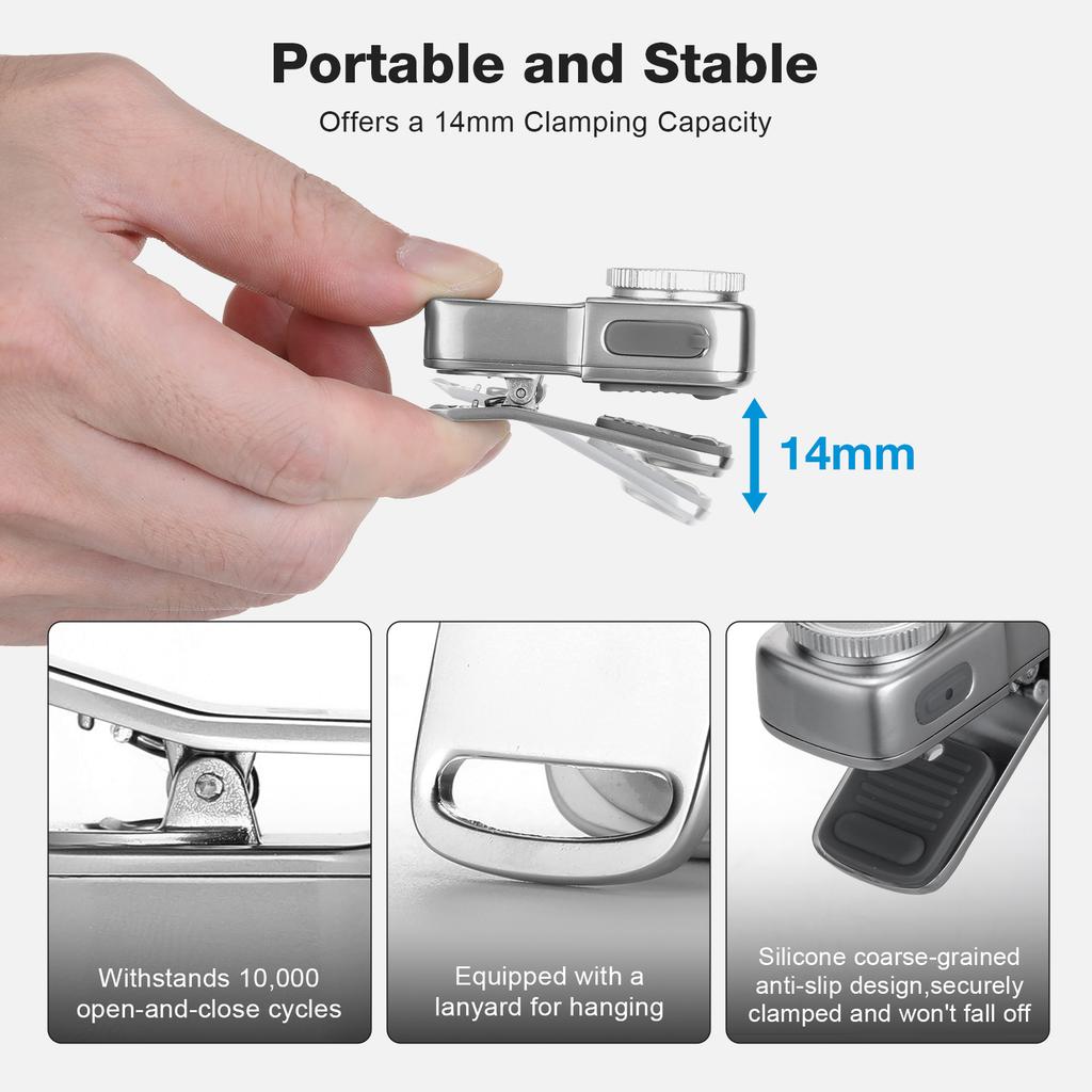 EDC Flashlight High Lumen Rechargeable Zinc Alloy Waterproof Portable Outdoor Survival Gear