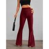 High Waisted Wide Leg Pants Women Slim Fit Flared Trousers Casual Daily Wear