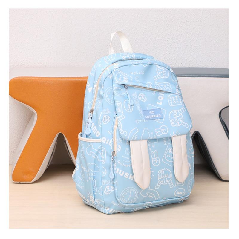 

Повседневный рюкзак Школьный рюкзак высокой ценности Женский простой и универсальный рюкзак в университетском стиле Легкая дорожная сумка для девочек синий