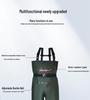 Heavy-Duty Waterproof Overalls: Thick, Wear-Resistant Half-Body Waders for Aquaculture.