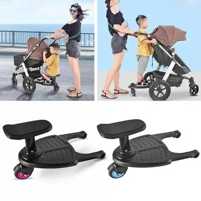 Cochecito de Bebé con Tabla para Montar Adaptador de Pedal para Cochecito Accesorio para Cochecito con Asiento Extraíble y Plataforma para Estar de Pie