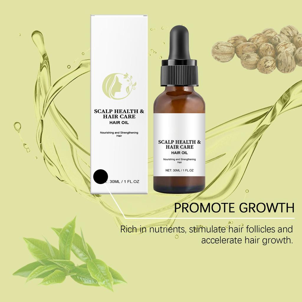 Rizinusöl zur Haarpflege verbessert trockenes und krauses Haar und spendet Feuchtigkeit und pflegt die Kopfhaut. Serumöl(30ml)