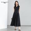Women's Elegant Linen Vest & Skirt Set