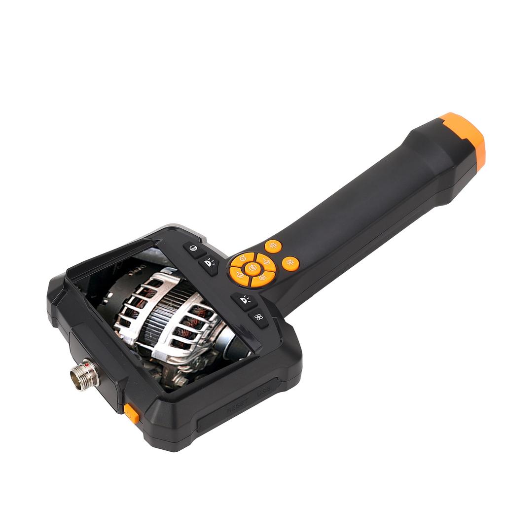 4.3in Endoscope Camera LCD Display Water Resistant 1080P HD Inspection Camera with 8 LED Lights for Tube Car Repair