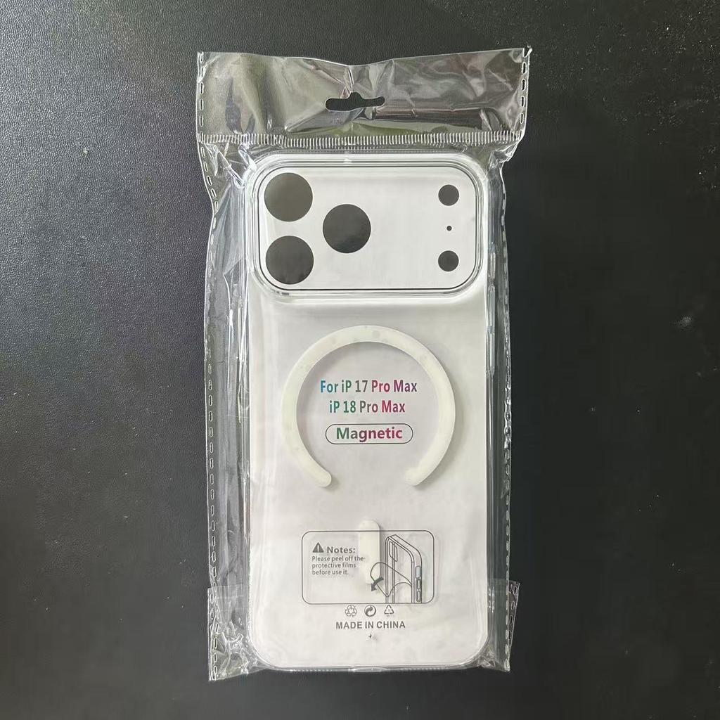 Clear Magnetic iPhone 17 Pro Case: Full Coverage for 13/14/15/16 Pro Max