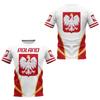 Emblem Flag Print O Collar Short Sleeved Neutral Clothing Street Fashion Oversized Casual T-shirt