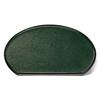 36cm Tray with Green Dry Lacquer Clear Tataki Finish and Red Lacquerware Made In Japan J-kitchens Half-Moon Double-Sided (Tray) Rim, Black, (ABS