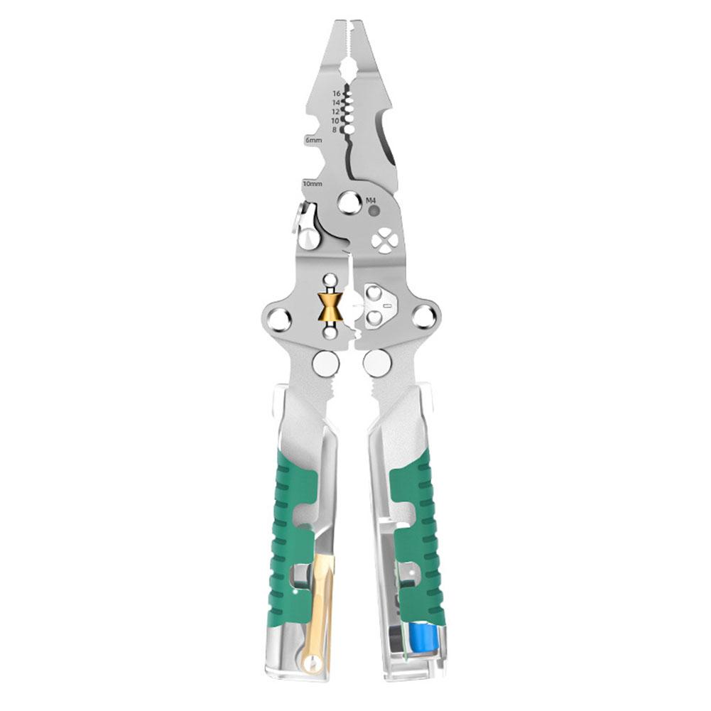 

Многофункциональные плоскогубцы Специализированные для электрика Инструменты для зачистки проводов, снятия изоляции, обжима проводов Прочные ручные инструменты со встроенным электрическим тестером