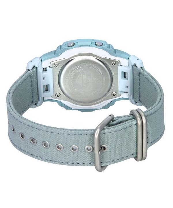 Casio Montre G-Shock Digital pour femme avec bracelet en tissu biologique bleu et résine biosourcée GMD-S5600CT-3 200 m