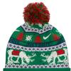 Nike Embroidered Design Fleece Hat Unisex Hats Light-Green Beige Midnight-Navy HV7025324