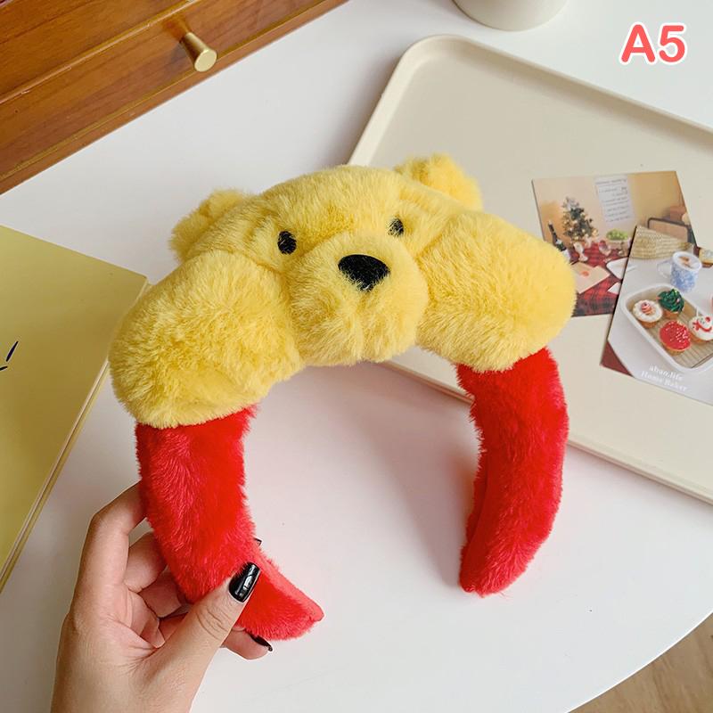

Cute Bear Plush Hair Band Cartoon Animal Hair Band Wash Face Makeup Headband