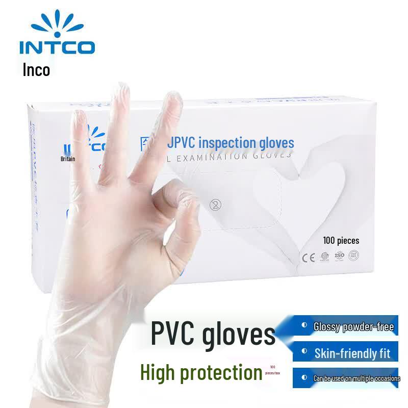 INTCO Disposable PVC Gloves M