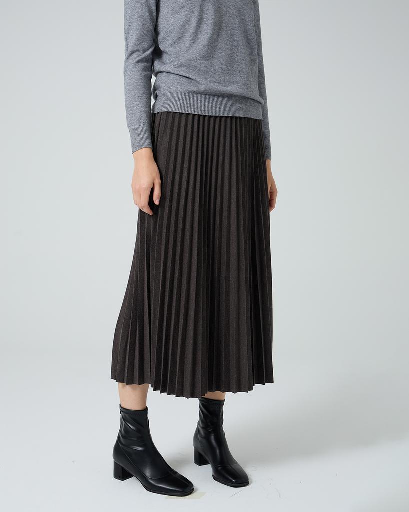 OCCUR Banding Pleated Skirt