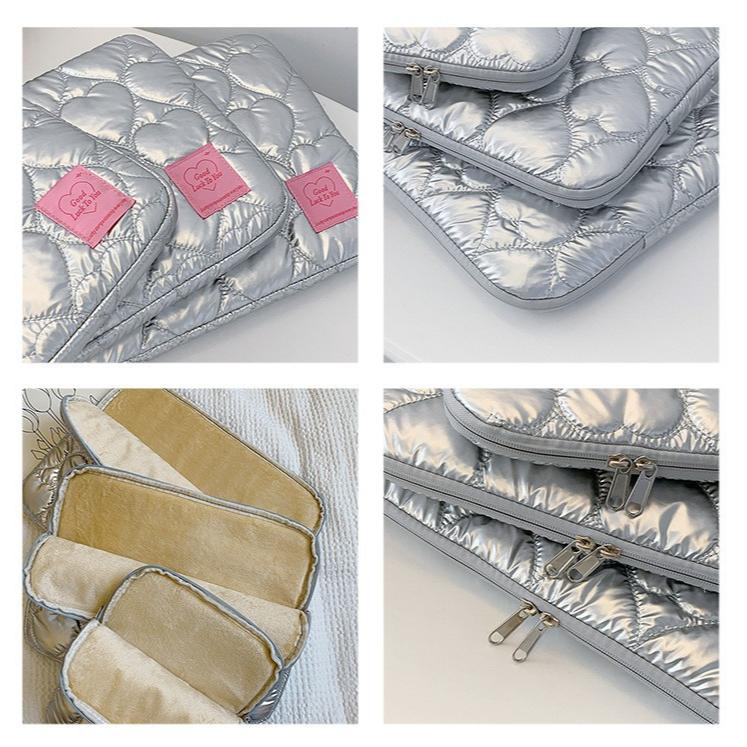 11/13/15 Inch Univsersal Tablet Case for Girl Sweet Chic Heart Korean PC Bag for Xiaomi Huawei Ipad Portable Tablets Protectior