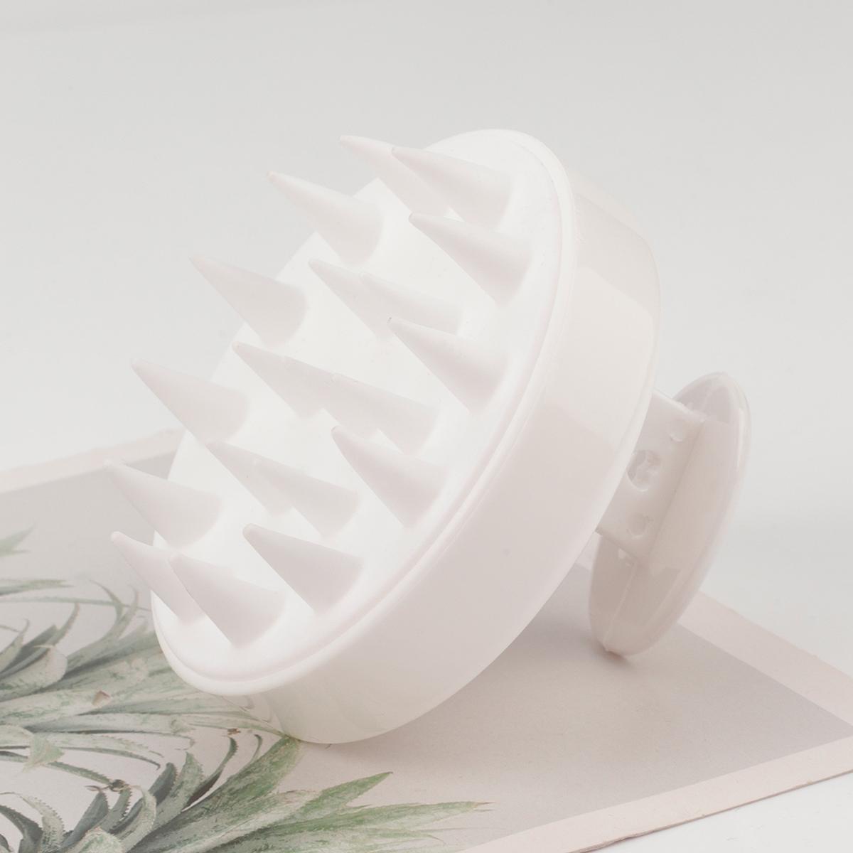 

Силіконовий шампунь Масажер для шкіри голови Масажер для волосся Голова Тіло Щітка для масажу шкіри голови Щітка для масажу шкіри голови Гребінець Щітка з чарівною ручкою Щітка для спа-масажу білий