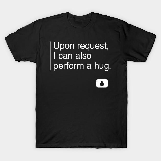 

Men Black Print T-shirt Request Hug No-Cut Transfer Paper Print Cotton Tshirt 3XL чёрный