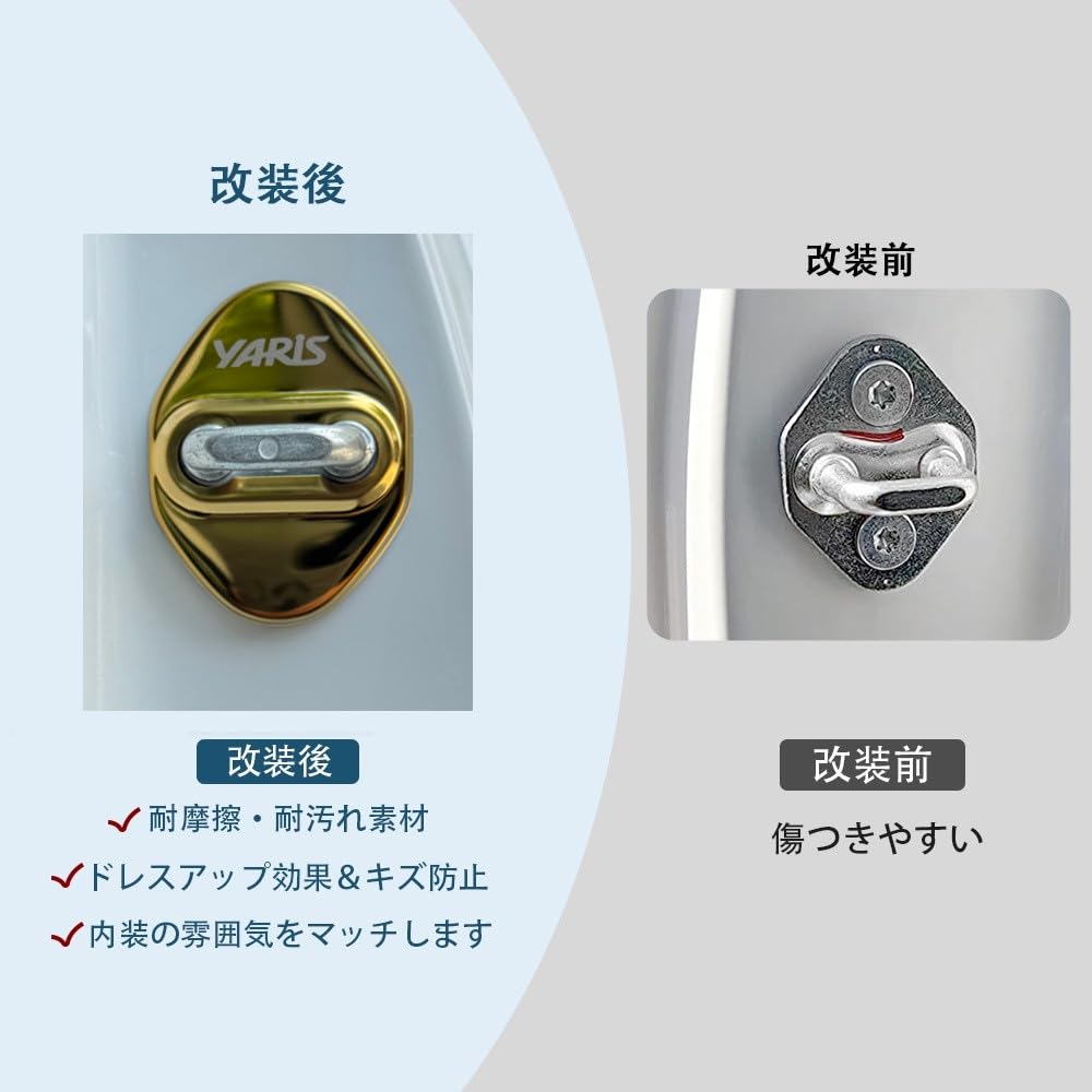 MEKOMEKO YC-MSGJ Toyota Yaris Cross Striker Cover Door Lock Cover Plating Accessories Interior Parts