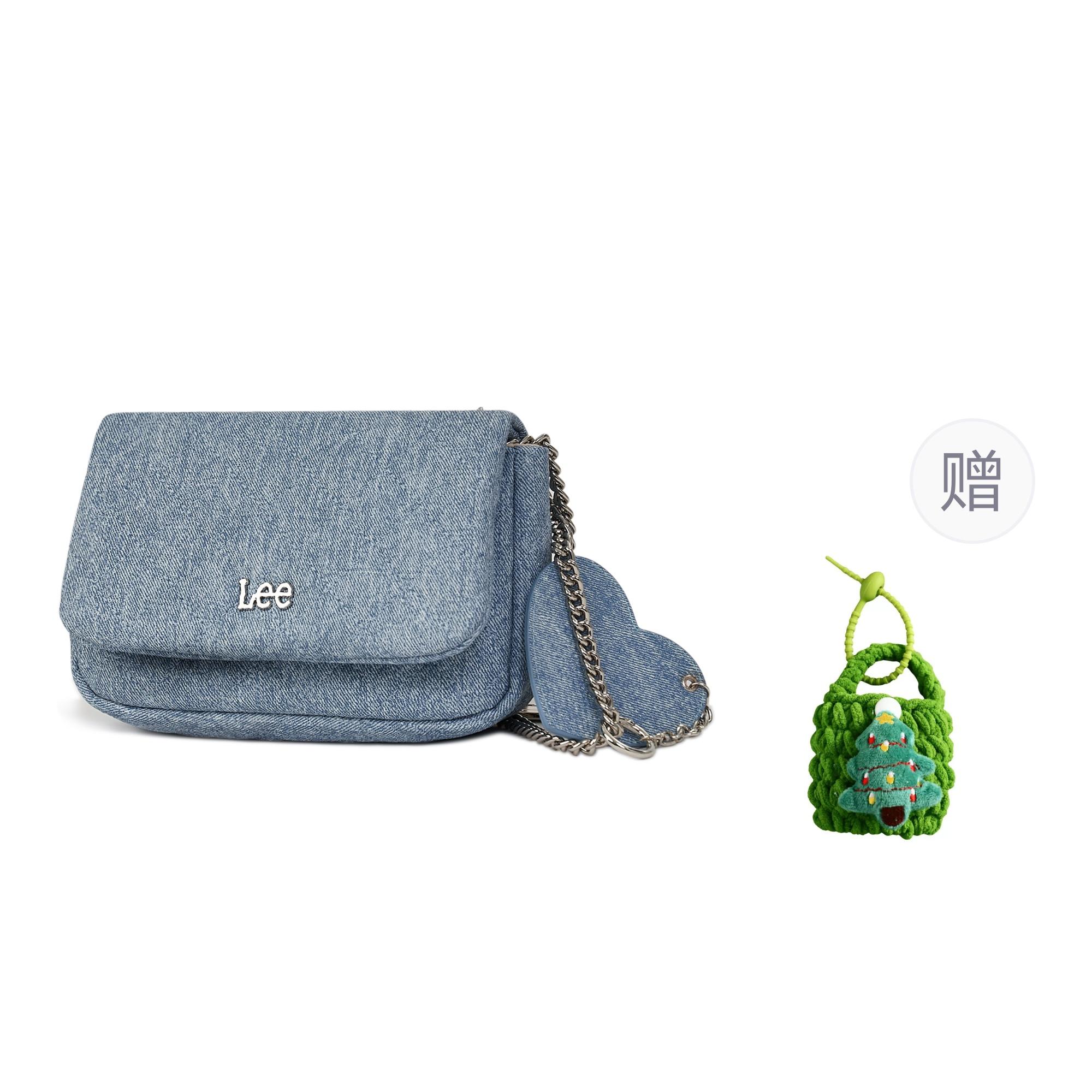 

New Lee PU Shoulder Bag, Crossbody Bag Small Women s Light Blue LE230048M-502 20.1*5.6*14.0CM