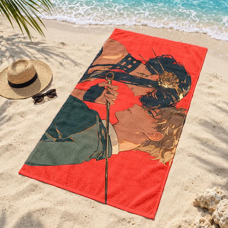 Spy x Family Microfiber Beach Towel Quick Dry Sand Free Lightweight Beach Towels for Travel Swimming Camping