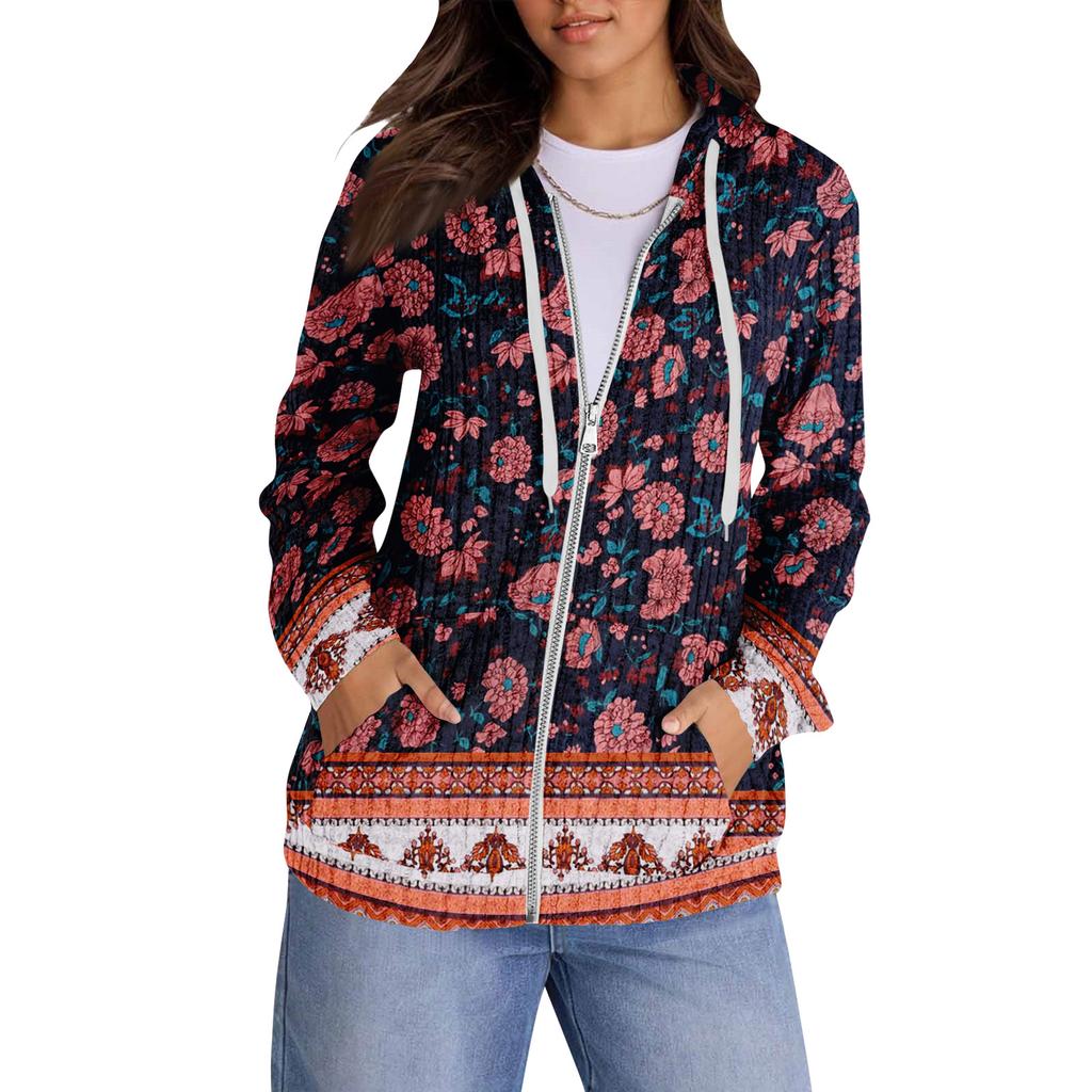 Hoodies For Women Trendy Tops Casual Fall Fashion Long Sleeve Sweatshirt With Pockets Pullover Lightweight
