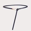 Simple Versatile Belt Knotted Skirt Belt Women's Belt Versatile PU Thin Belt