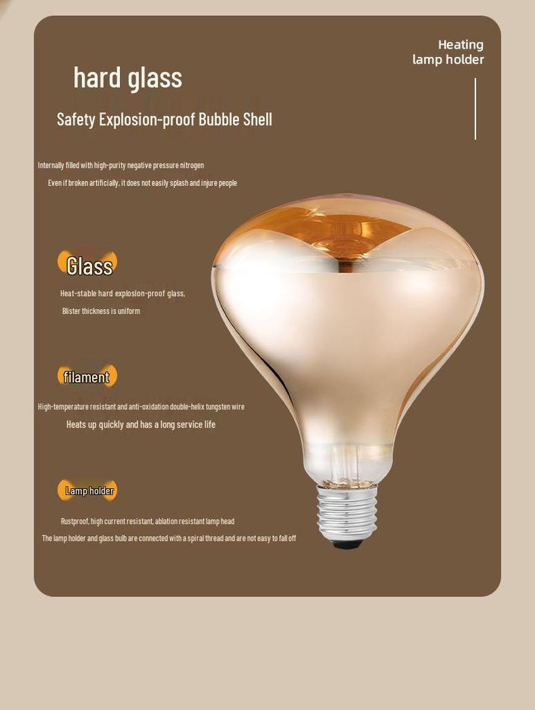 275W Wandmontierter Stanzfreier Badheizer: Hochtemperaturresistente Warme Keramik-Heizlampe