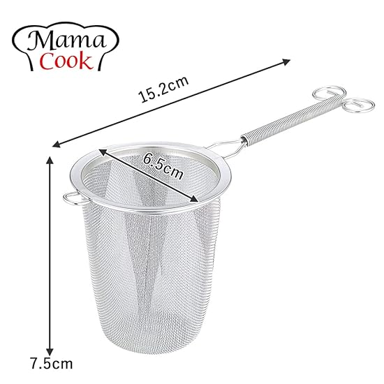 Shimomura Kihans Tea Strainer, Deep Type, Made In Japan, Dishwasher Safe, Easy Single-Cup Brewing, F