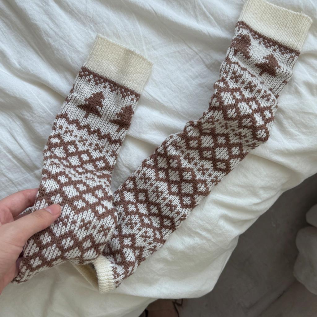 Dui Dui Socke, Dicke und warme Beinsocken für Mädchen, um ihre Fersen zu schützen und im Herbst und Winter darauf zu treten