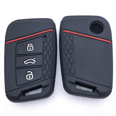 Silicone Car Remote Key Case Cover Holder Shell Fob For Volkswagen Vw Magotan Passat B8 Golf For Skoda Superb A7 Accessories