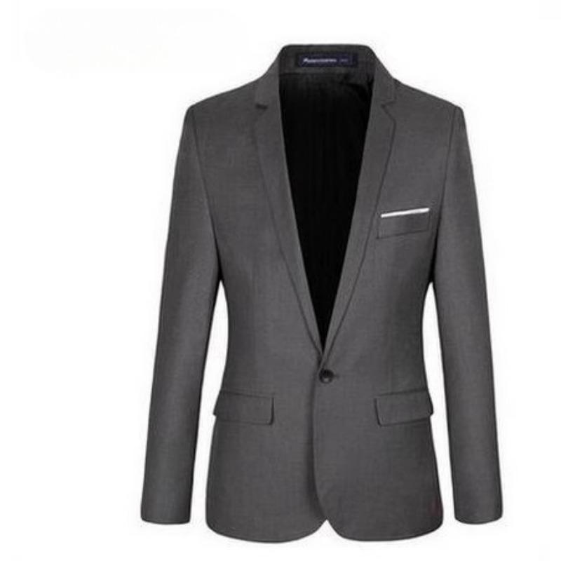 Herren Frühling und Herbst Neu Koreanische Version Lässiger Anzug Herren Ein-Knopf-Anzug Oberteil Slim Jacke