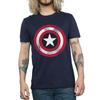 Marvel Mens Captain America Distressed Shield T-Shirt
