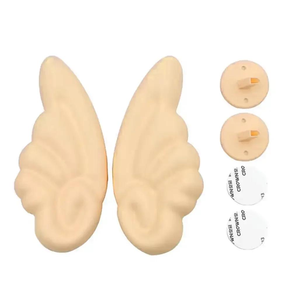 2Pcs Removable Motorcycle Helmet Decoration Lovely Angel Devil Wings Stickers Easy To Install Motorbike Cycling Supplies