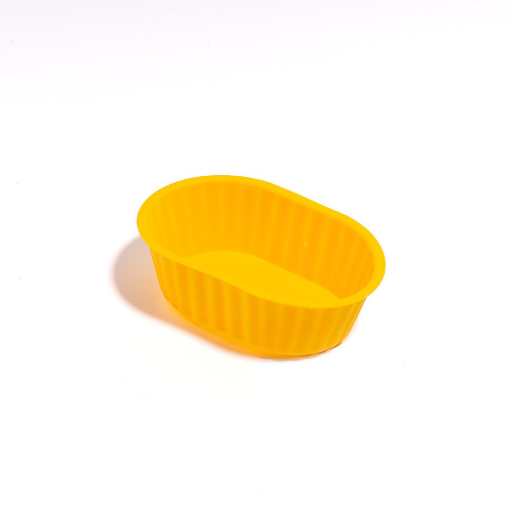 Silicone Oval Baby Food & Muffin Cups - Non-stick, High-Temperature Resistant, Reusable Baking Pan for Air Fryer.