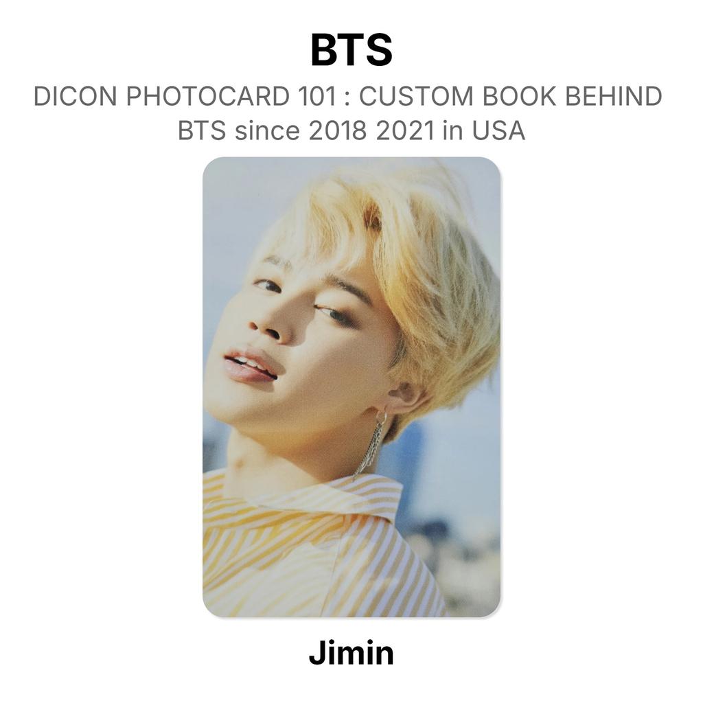 BTS DICON PHOTOCARD 101 : CUSTOM BOOK BEHIND BTS Since 2018 2021 In USA Official Photocard