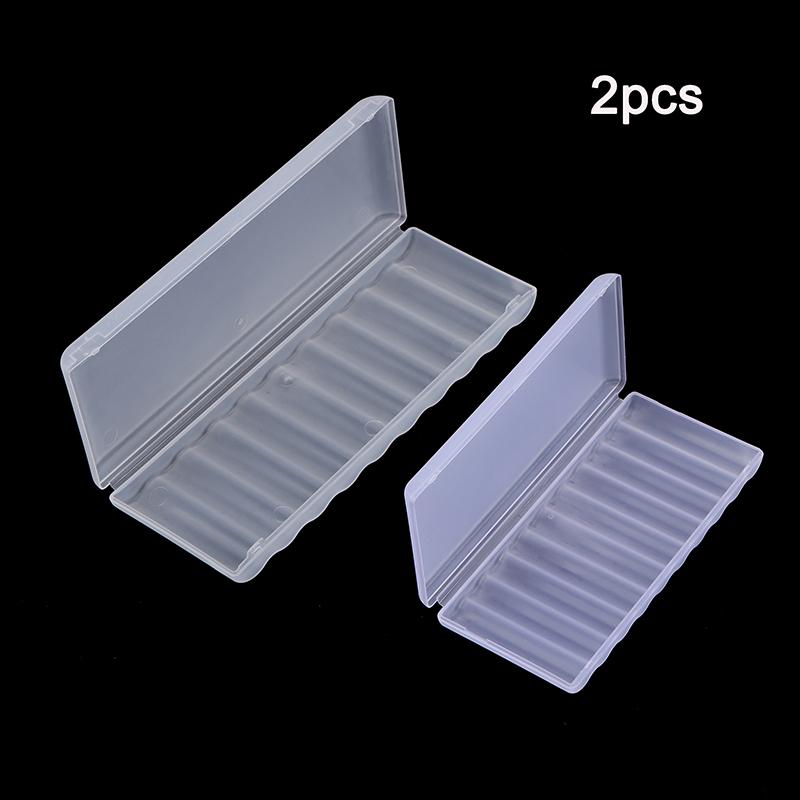 Contenitore rigido per batterie in plastica trasparente portatile da 10 slot per accessori per organizzatori di batterie AAA/AA