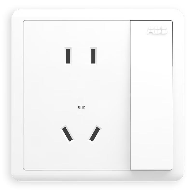 ABB Yuanzhi Series White 86-Type Wall Switches & Sockets