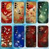 Lucky Crane Phone Case For Samsung Galaxy A73,A72,A71,A70,A53,A52,A51,Soft Silicone Black Cover