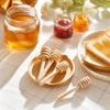 25pc Wooden Honey Dipper Sticks for Stirring Honey Tea Coffee Jam and Milk Beverage Accessories Pack