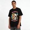 Be Real Not Perfect Floral Skull Graphic Casual Top Pure cotton T-shirt