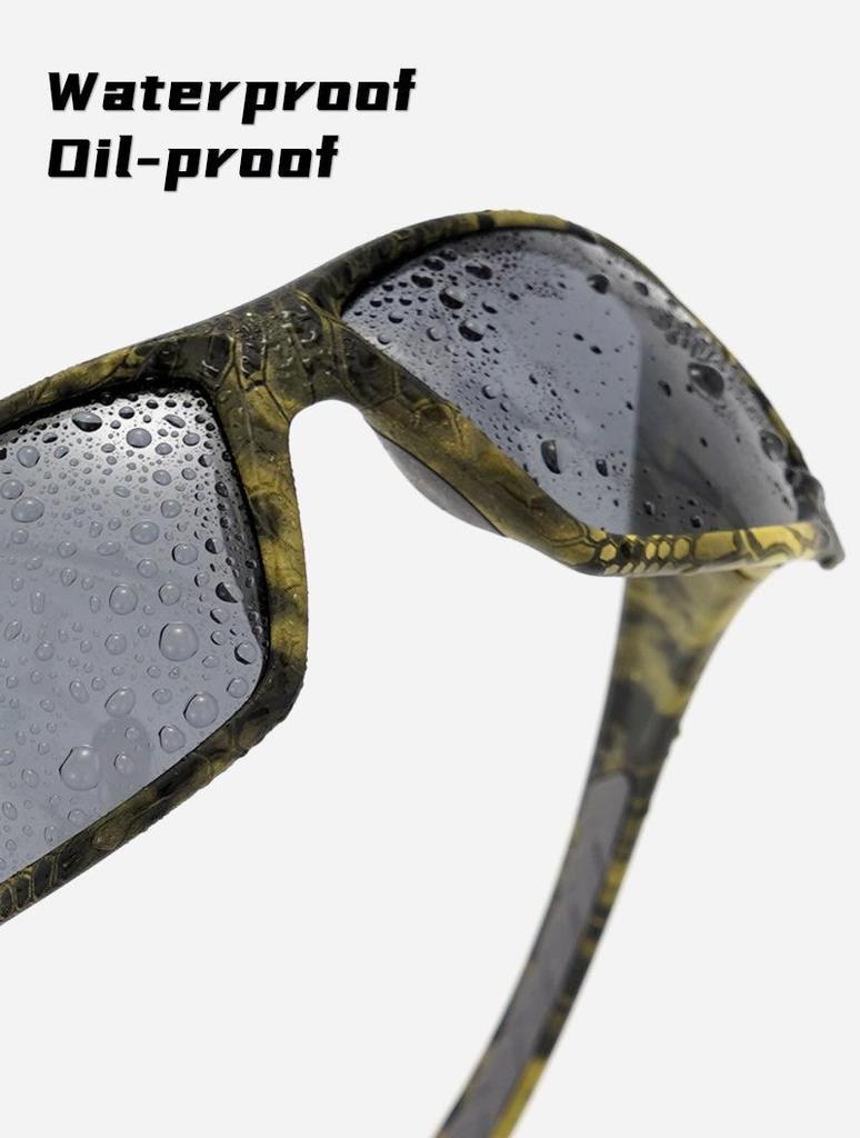 Camouflage Polarized Tactical Sunglasses: Ideal for Outdoor Sports, Hunting, and Fishing - Unisex Style for European and American Use