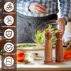 Wood Salt and Pepper Grinder Set with Base Coarseness Adjustable Salt Pepper Mill Grinder Manual Salt and Pepper Shakers with