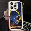 Phone Case for iPhone 17 Air 16E 15 16 Pro Max Excavating Machinery Cool Cover 14 Plus 13 12 Mini Soft Shell Silicone Fundas