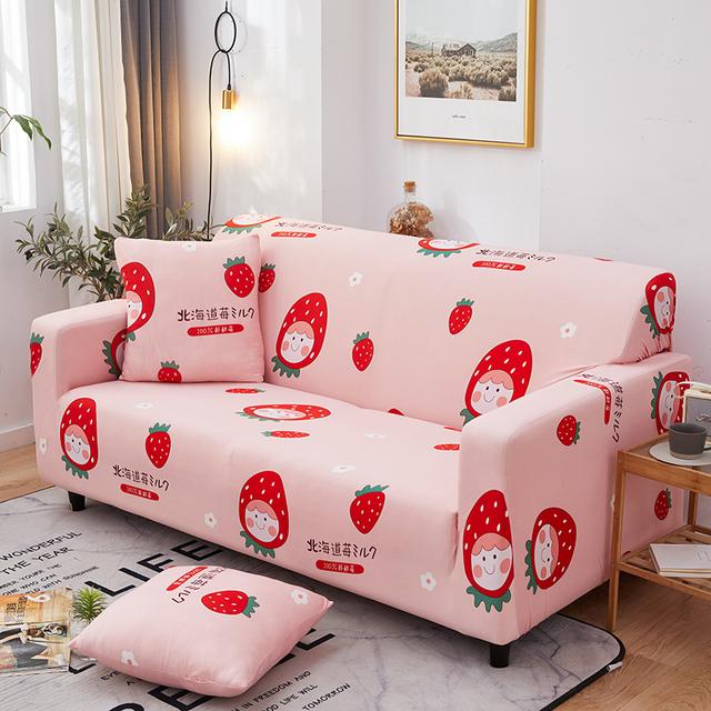 Elastic Sofa Cover For Living Room Non -Slip Stretch Couch Slipcover Couch Cover Sofa Cover Floral Universal Spandex Case for Home