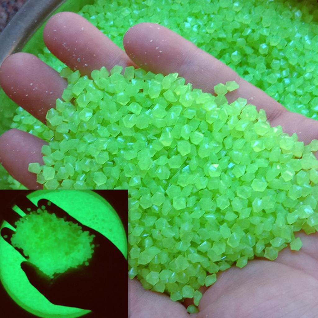2000Pcs 3-5mm Luminous Sand Glow In Dark Pebbles Stone Home Garden Yard Outdoor Path Lawn Decorations Fish Tank Aquarium Decor