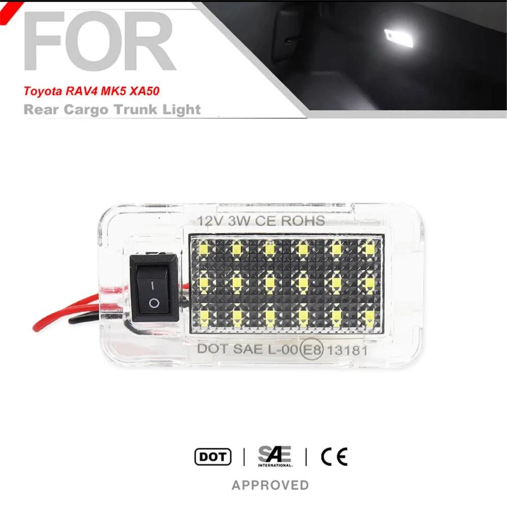 1Pcs Car LED Rear Trunk Lamp Luggage Compartment Light Bulbs 12V For Toyota RAV4 Prius Sienna Alphard Yaris Prime Harrier Venza